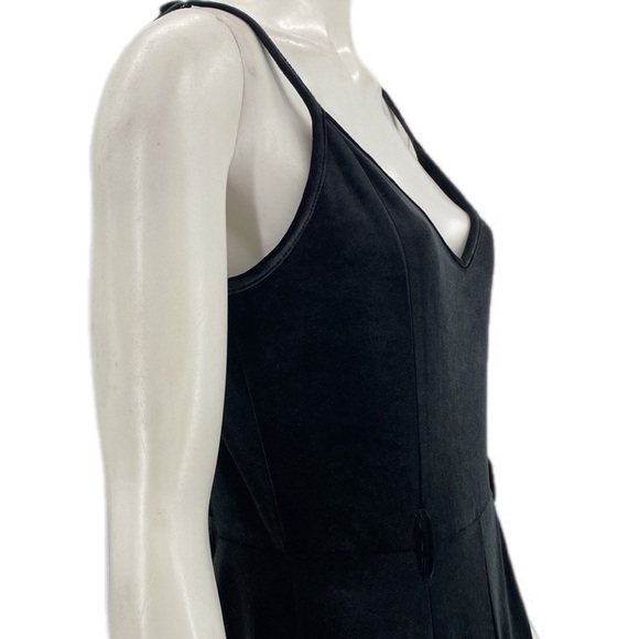 Jumpsuit Velour Wide Leg Spaghetti Straps - Picture 3 of 8